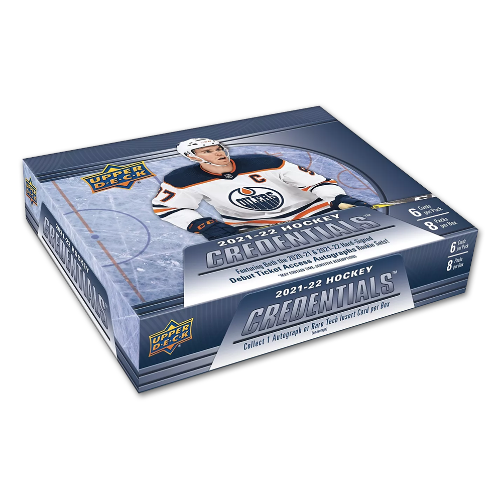 2021-22 Upper Deck Credentials Hockey Hobby Box